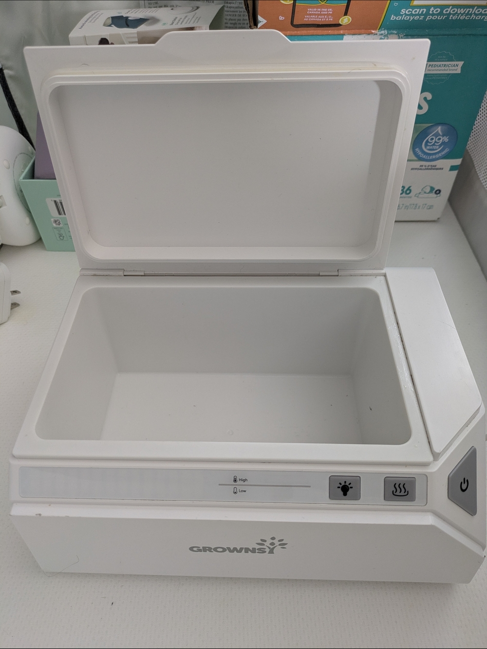 GROWNSY HT-10 Wipe Warmer in White